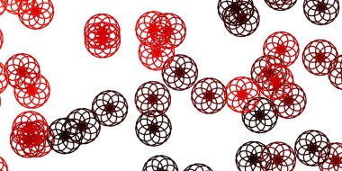 Açık Turuncu vektör arkaplan ve noktalar. Renkli damlaları olan soyut parlak bir illüstrasyon. Reklamlarınız için tasarım.