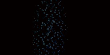 Koyu mavi, daireli yeşil vektör şablonu.