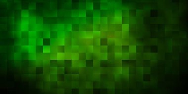 Dikdörtgenli koyu yeşil vektör arkaplan. Gradyan dikdörtgenleri ve kareleri olan renkli çizimler. Reklamlar ve reklamlar için desen.