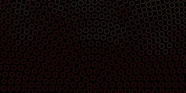 Noktalı koyu turuncu vektör arkaplanı. Renkli damlaları olan soyut parlak bir illüstrasyon. Reklamlarınız için tasarım.