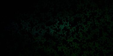 Soyut şekilli koyu yeşil vektör deseni. Basit gradyan şekilli renkli bir çizim. Duvar kağıdı seti için zarif tasarım.