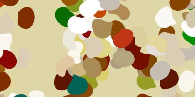 Açık yeşil, kaotik şekilli sarı vektör arkaplan. Basit gradyan şekilli renkli bir çizim. İşiniz için akıllı tasarım.