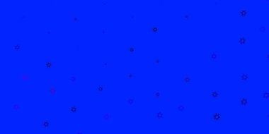 Açık pembe, üzerinde grip belirtileri olan mavi vektör şablonu. Enfeksiyon formları ile soyut tarzda basit tasarım. Sağlık korunması için duvar kağıdı.