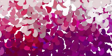 Soyut biçimlere sahip açık mor vektör şablonu. Gradyan rastgele formlarla modern soyut illüstrasyon. Reklamlarınız için modern tasarım.