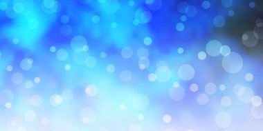 Daireli açık mavi vektör dokusu. Basit gradyan arkaplandaki soyut renkli diskler. Marka kitabınız için yeni şablon.