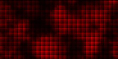 Çokgen biçiminde koyu kırmızı vektör arkaplanı. Gradyan dikdörtgenleri ve kareleri olan renkli çizimler. İş tanıtımınız için tasarım.