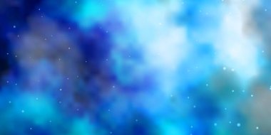 Soyut yıldızlı hafif BLUE vektör deseni.