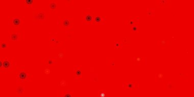 Açık Turuncu vektör çiçekli doğal fon. Basit arka planda rengarenk soyut çiçekler. Bahar partileri için renkli desen.