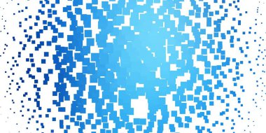 Dikdörtgenli hafif Mavili vektör arkaplanı. Renkli dikdörtgenlerle soyut gradyan çizimi. Reklamlar ve reklamlar için desen.