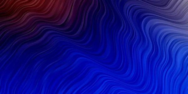 Bleu Clair Disposition Vectorielle Jaune Avec Des Courbes Illustration Colorée — Image vectorielle