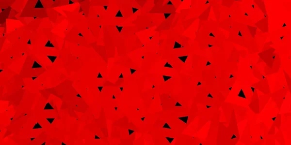 Világos Vörös Vektor Sokszögű Minta Dekoratív Színes Illusztráció Absztrakt Háromszögekkel — Stock Vector