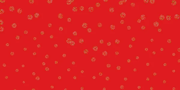Светло Зеленая Красная Векторная Натуральная Живопись Цветами Абстрактная Иллюстрация Цветами — стоковый вектор