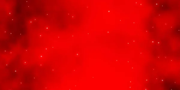 Tekstur Vektor Merah Terang Dengan Bintang Bintang Yang Indah - Stok Vektor