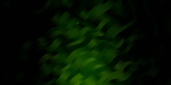 Fond Vectoriel Vert Foncé Avec Des Lignes Douces Illustration Colorée — Image vectorielle