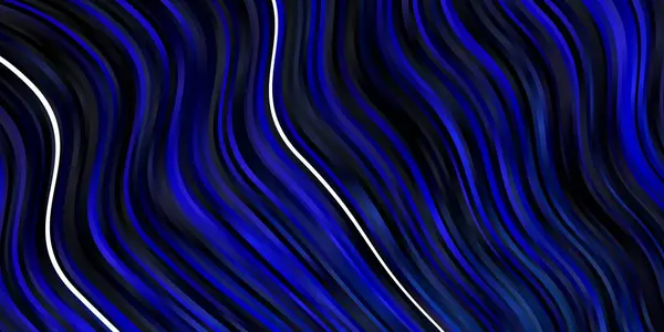 Fundo Vetorial Azul Escuro Com Linhas Iradas Ilustração Abstrata Colorida — Vetor de Stock