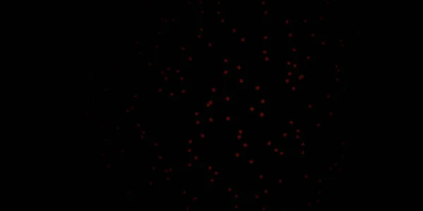 Fondo Vectorial Rojo Oscuro Con Estrellas Pequeñas Grandes — Archivo Imágenes Vectoriales