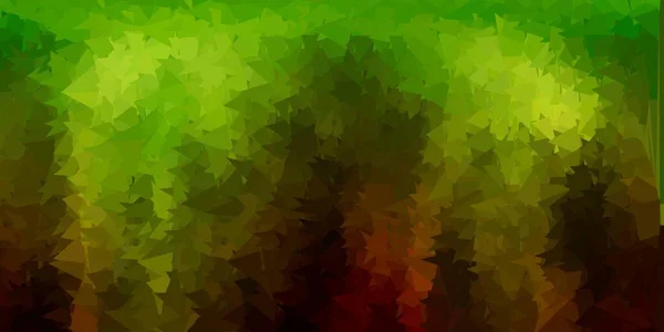 Темно Зелений Жовтий Вектор Абстрактний Трикутник Текстури Абстрактна Ілюстрація Елегантними — стоковий вектор