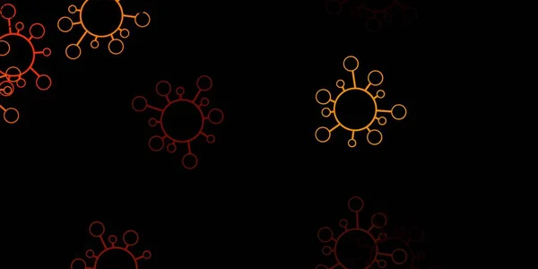 Темно Оранжевая Текстура Вектора Болезнетворными Сифилисами Красочная Абстрактная Иллюстрация Градиентными — стоковый вектор