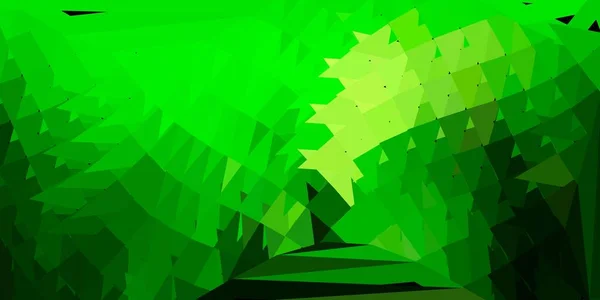 Светло Зеленый Желтый Вектор Треугольник Новая Красочная Иллюстрация Формами Градиентных — стоковый вектор