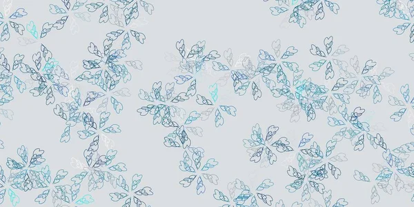 Hellblauer Grüner Vektor Abstrakter Hintergrund Mit Blättern Blätter Auf Elegantem — Stockvektor