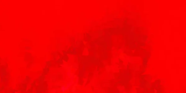 Koyu Kırmızı Sarı Vektör Üçgen Mozaik Tasarımı Üçgen Konseptli Mozaik — Stok Vektör