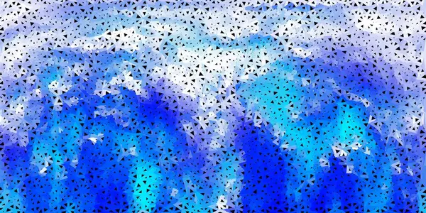 Açık Mavi Vektör Poli Üçgen Düzeni Soyut Üçgenlerle Dekoratif Renkli — Stok Vektör