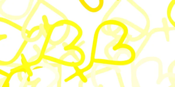 Light Yellow Vector Texture Women Rights Symbols Красочная Иллюстрация Градиентными — стоковый вектор