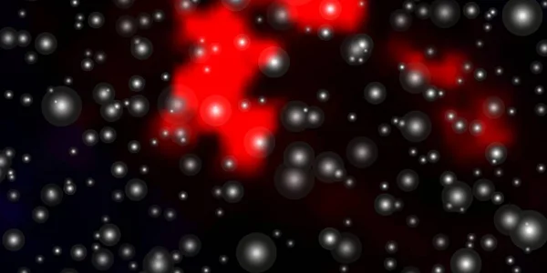 Dunkelroter Vektorhintergrund Mit Kleinen Und Großen Sternen Bunte Illustration Mit — Stockvektor