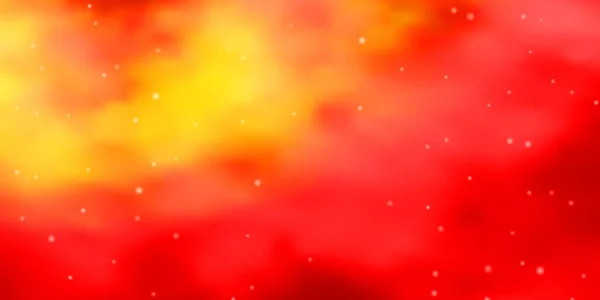 Světle Červená Žlutý Vektorový Vzor Abstraktními Hvězdami Rozmazat Dekorativní Design — Stockový vektor