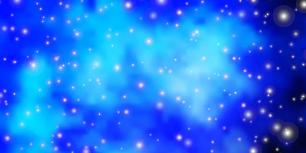 Textura Vectorial Azul Claro Con Hermosas Estrellas Ilustración Colorida Brillante — Archivo Imágenes Vectoriales