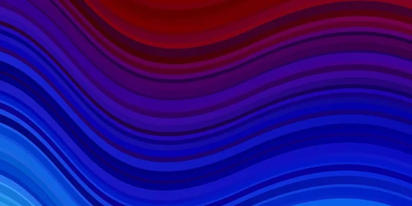 Hellblaue Rote Vektortextur Mit Kurven — Stockvektor