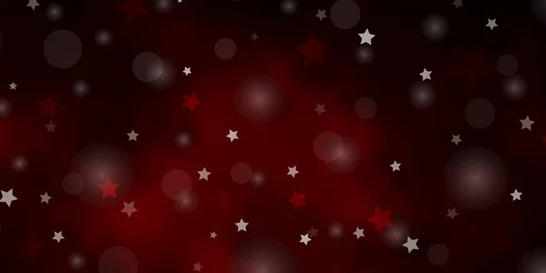 Marrón Oscuro Vector Telón Fondo Con Círculos Estrellas Ilustración Con — Archivo Imágenes Vectoriales