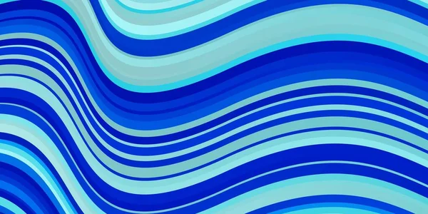Светло Синий Векторный Фон Мокрыми Линиями Иллюстрация Абстрактном Стиле Изогнутым — стоковый вектор