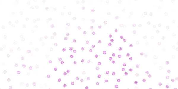 보라색 분홍색 자연적 배치에 추상적 배경의 꽃들로 이루어진 디자인 포장과 — 스톡 벡터