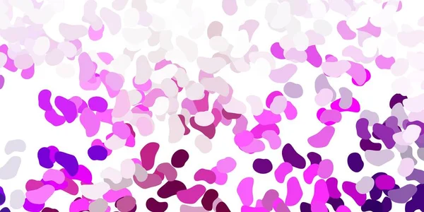 Açık mor, kaotik şekilli pembe vektör arkaplanı. Basit bir şekilde gradyan olan renkli soyut biçimler. Web siteniz için basit illüstrasyon.