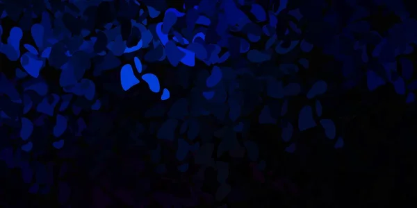 Plantilla Vector Azul Oscuro Con Formas Abstractas Diseño Sencillo Estilo — Vector de stock