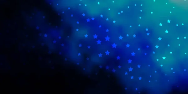 Textura Vectorial Azul Oscuro Con Hermosas Estrellas Ilustración Decorativa Con — Archivo Imágenes Vectoriales