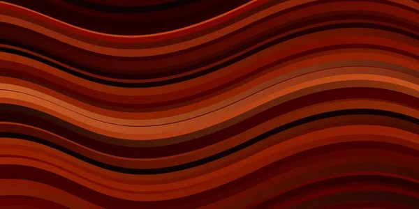 Sötét Narancssárga Vektor Háttér Hajlított Vonalakkal Illusztráció Féltónusú Stílusban Gradiens — Stock Vector