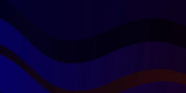 Bleu Foncé Mise Page Vectorielle Jaune Avec Courbes — Image vectorielle