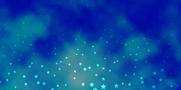 Dunkelblaues Vektormuster Mit Abstrakten Sternen Dekorative Illustration Mit Sternen Auf — Stockvektor