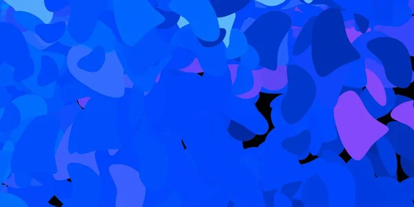 Donkerroze Blauwe Vectorsjabloon Met Abstracte Vormen Eenvoudig Design Abstracte Stijl — Stockvector