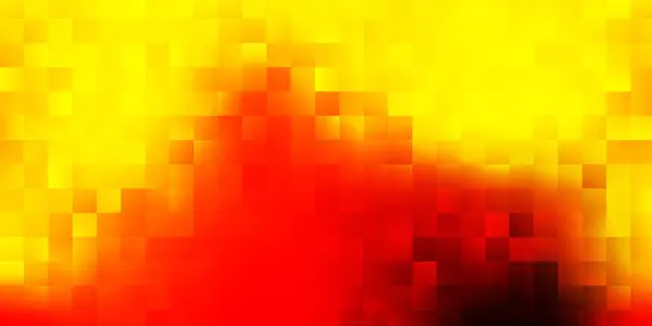 明るい赤 黄色のベクトルカバー正方形のスタイルで グラデーションの四角形と四角形の抽象的なイラスト あなたの広告への容易な付加 — ストックベクタ