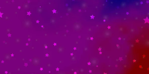 Світло Рожевий Синій Векторний Розклад Яскравими Зірками Барвисті Ілюстрації Абстрактними — стоковий вектор