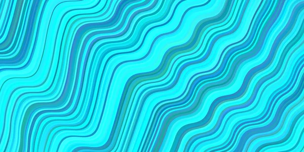 Luz Azul Fundo Vetorial Com Linhas Curvas Ilustração Geométrica Estilo — Vetor de Stock