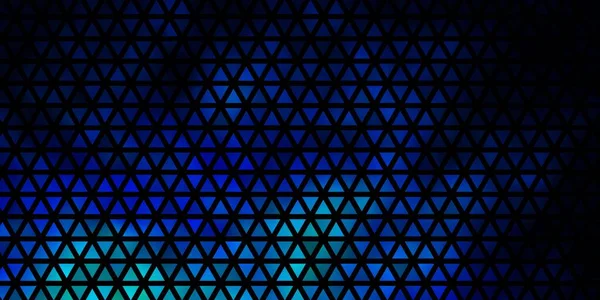Dunkelblauer Vektorhintergrund Mit Polygonalem Stil Dreiecke Auf Abstraktem Hintergrund Mit — Stockvektor