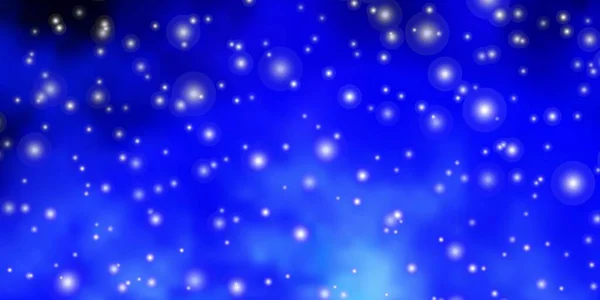 Dunkelrosa Blaue Vektorstruktur Mit Schönen Sternen Leuchtend Bunte Illustration Mit — Stockvektor