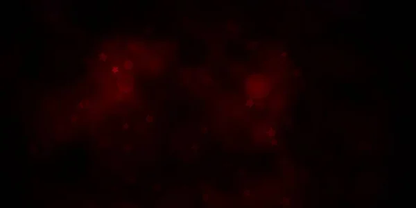 Темно Красный Векторный Фон Кругами Звездами Красочная Иллюстрация Градиентными Точками — стоковый вектор
