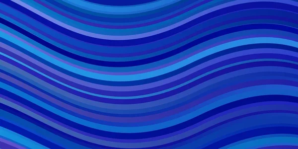 Hellrosa Blaue Vektortextur Mit Kurven Abstrakte Gradienten Illustration Mit Schiefen — Stockvektor