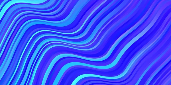 Hellrosa Blauer Vektorhintergrund Mit Gebogenen Linien — Stockvektor
