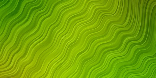 Vert Clair Texture Vectorielle Jaune Avec Des Courbes Échantillon Lumineux — Image vectorielle